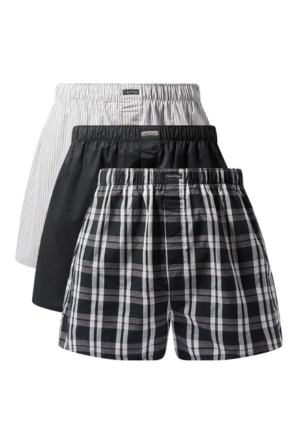 Woven Boxers, Pack Of 3